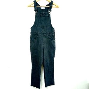 MADEWELL gray bib overall raw hem size XS